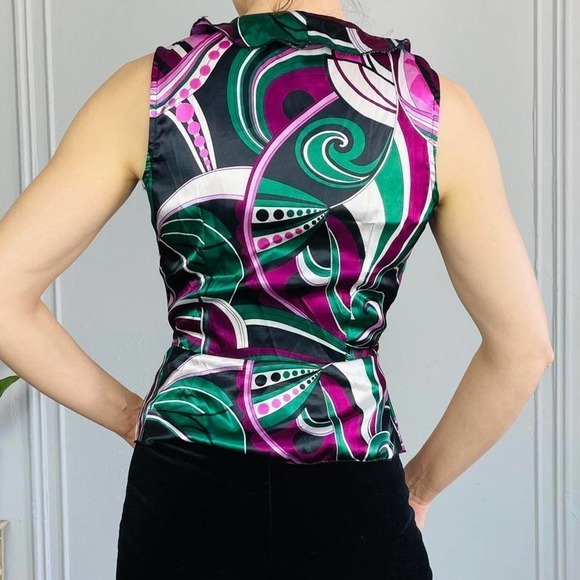 Y2k blouse psychedelic print‎ - Picture 4 of 4